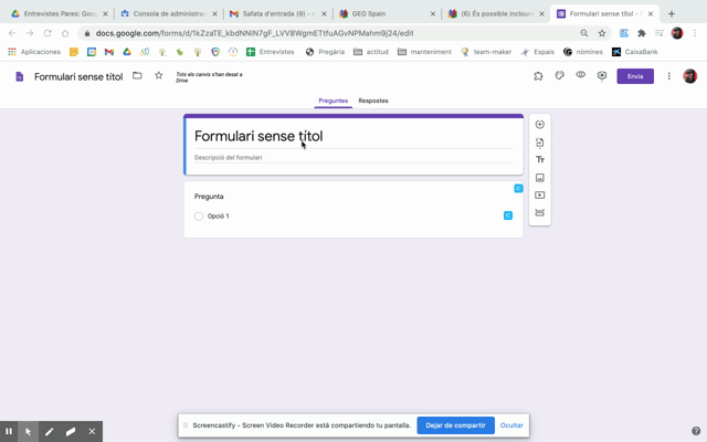 És possible incloure un hipervicle en un formulari de Google? Com? Moltes gràcies.